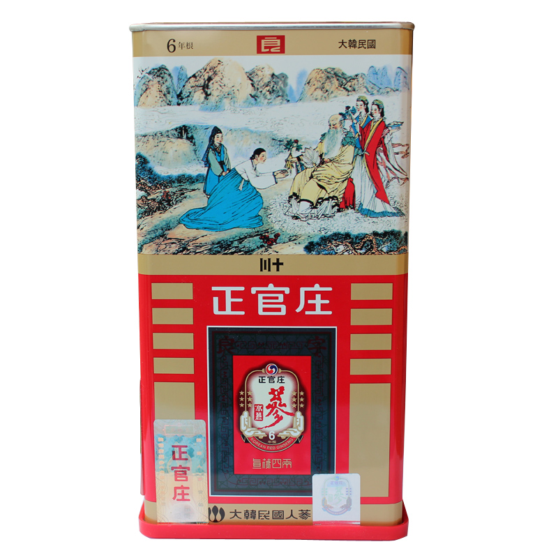正官庄高丽参六年根 30支良字150g 原装进口正品特价150克