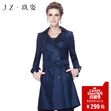 JUZUI/玖姿女装2016秋装新款双排扣经典气质风衣外套图片