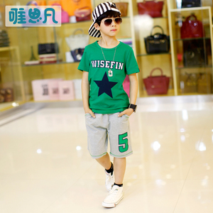 男童短袖运动套装