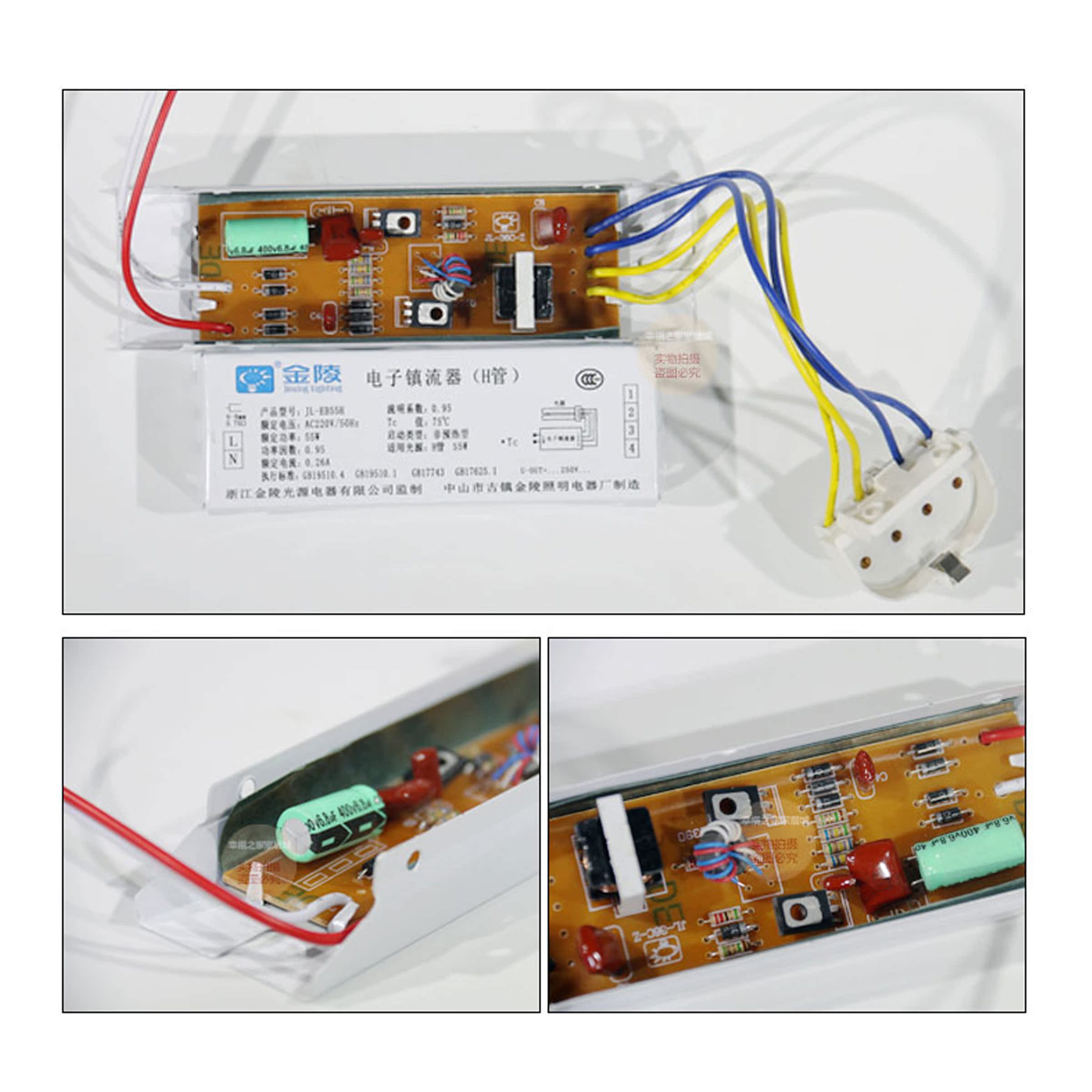 正品 金陵h管镇流器 平四针灯管镇流器 通用24w36w40w