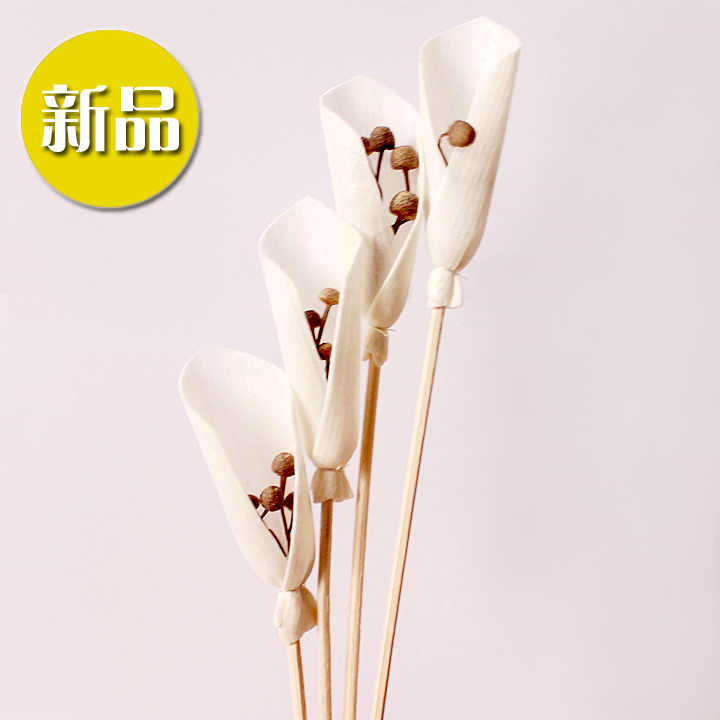 新品热卖派菲无火香熏配件藤条熏香干花样板房摆设马蹄莲通草花