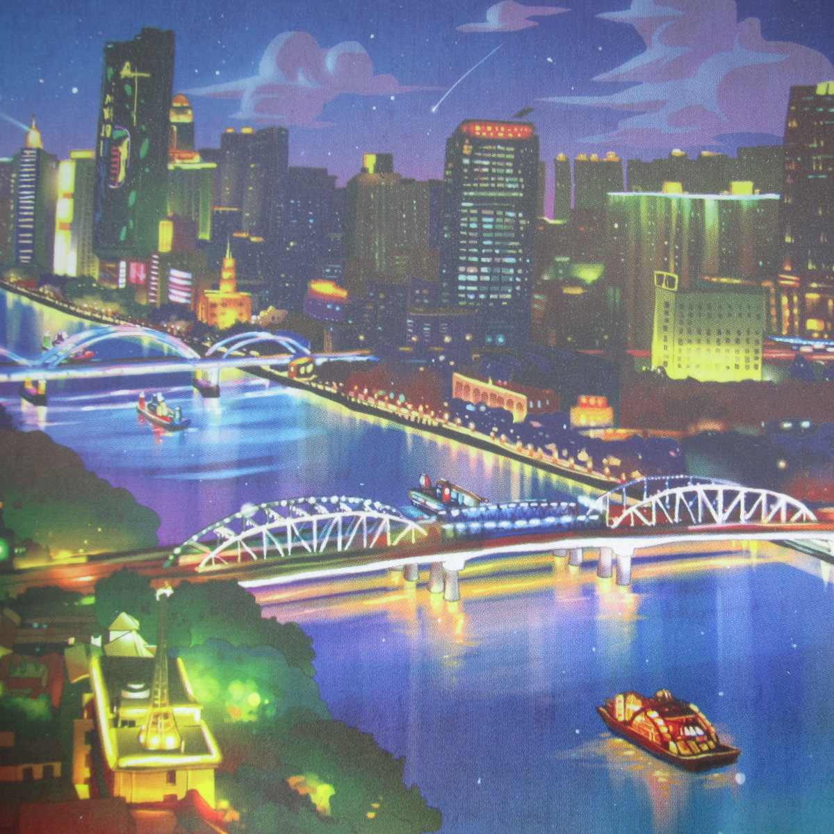 【3套包邮】广府文化会讲故事的城市手绘明信片 钟意广州戳代寄