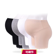 莫代尔孕妇短裤 防走光防摩擦可调节托腹安全裤 夏季薄款 孕妇打底裤