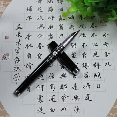正品王者书法笔书法钢笔美工笔学生专用练字硬笔书法笔盒专1