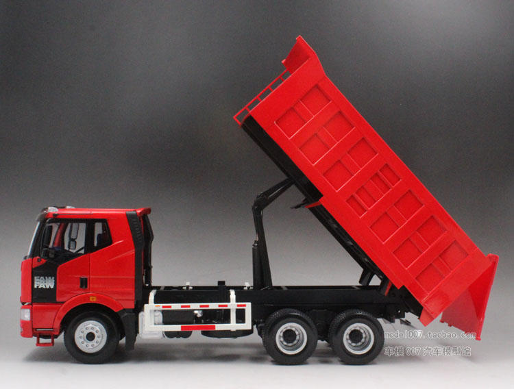 一汽 解放j6 自卸卡车 1:24 静态仿真合金卡车模型工程车卡车模型