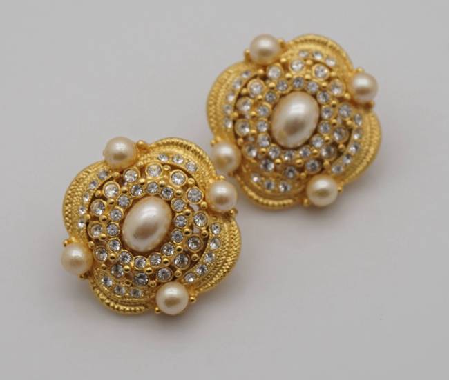 lily"s vintage 世界西洋古董首饰美国carolee复古耳钉耳环孤品