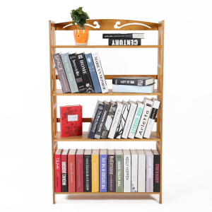 简易牢固楠竹书架