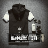 春夏季薄款男马甲修身韩版运动背心无袖连帽男青年短款坎肩外套潮