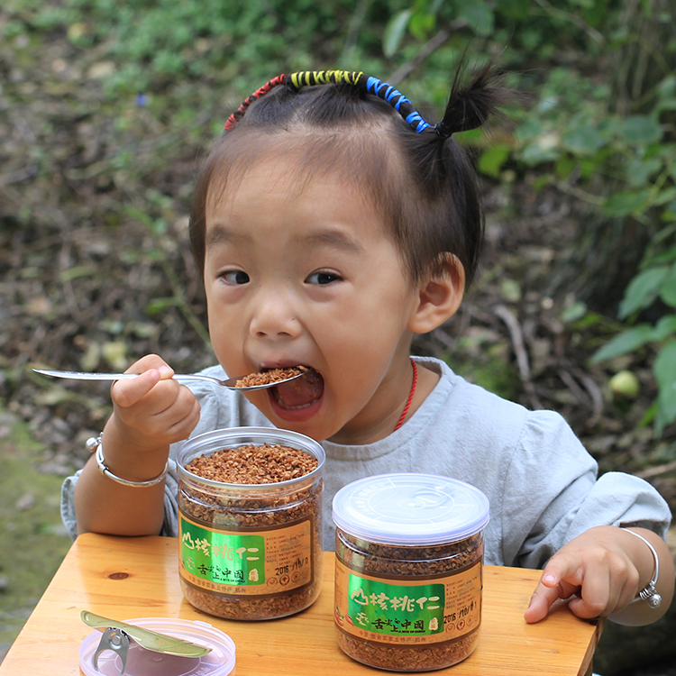 浙江特产临安山核桃仁250g山核桃碎仁坚果仁炒货零食品干果送勺子