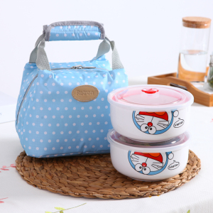 圆形耐热陶瓷饭盒