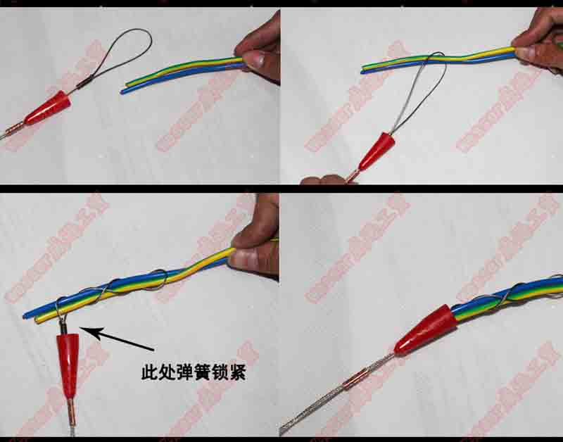 wesser德国威逊进口穿线器电工引线器穿管器光纤网线直角弯束紧器
