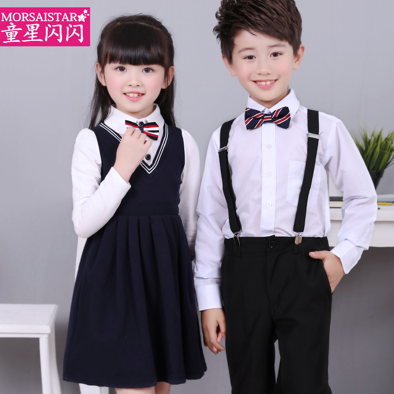 儿童表演服幼儿园舞蹈服装女童公主裙大合唱服