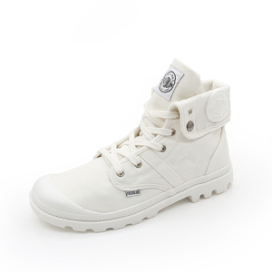 翻边高帮帆布鞋