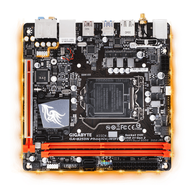 gigabyte/技嘉 z270n-wifi htpc itx迷你高清游戏主板7500 7700k