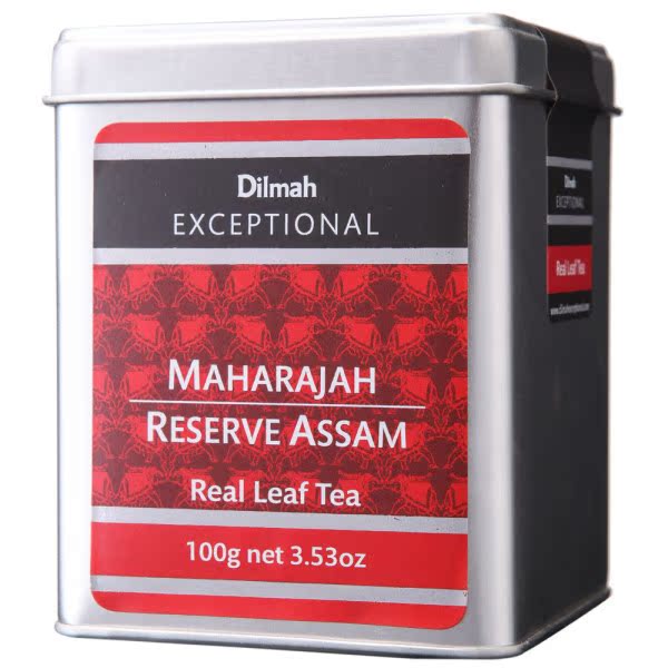 斯里兰卡进口金装 Dilmah迪尔玛 阿萨姆红茶铁罐100G