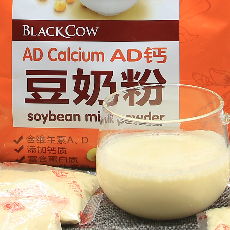 黑牛ad钙豆奶粉518g*2袋 健康营养家庭即食学生儿童早餐冲饮食品