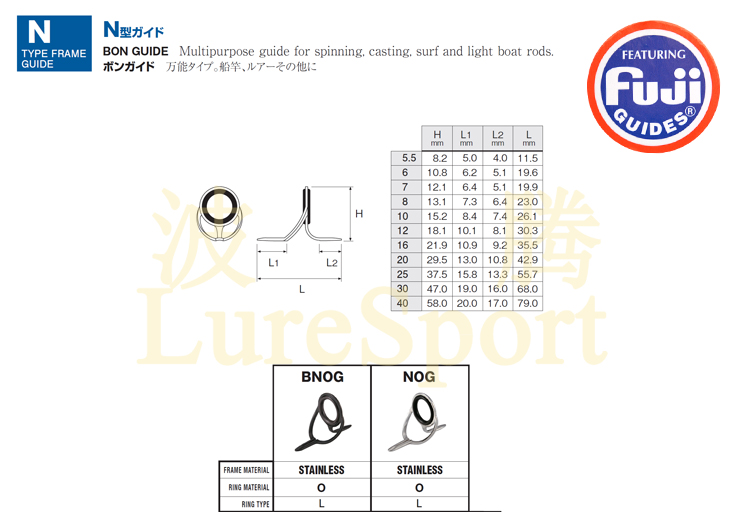 富士nog双腿导环 路亚竿筏竿马口竿轻船竿导眼 鱼竿diy配件fuji