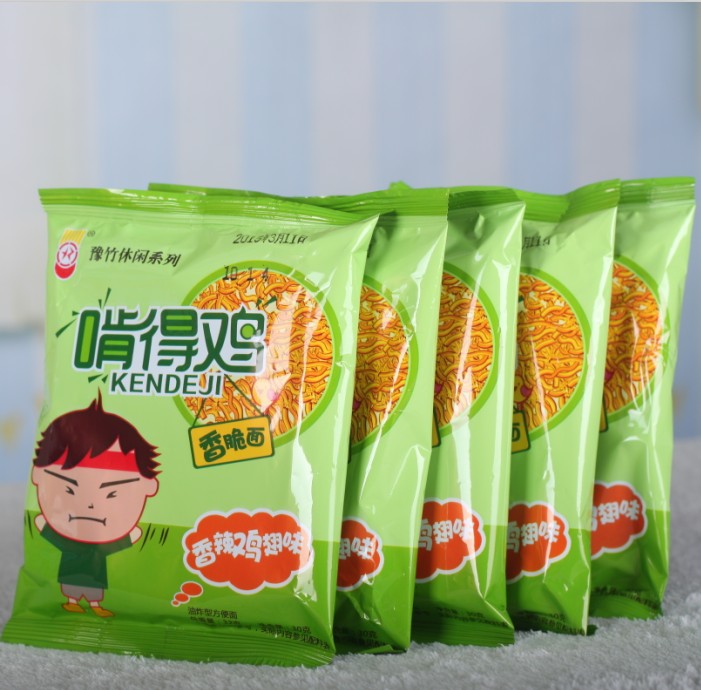 豫竹啃得鸡干吃面干脆面香脆面方便面整箱32g*50包5口味混装