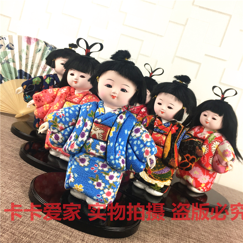 包邮日本艺妓人偶灵魂摆渡同款娃娃市松人形装
