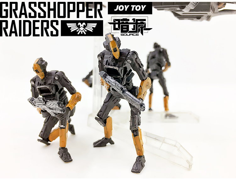 暗源joytoy二代军事玩具 1:27蚱蜢突击者 含4个蚱蜢兵人模型