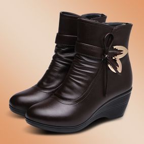 正品[中年女士皮靴]中年女士长筒皮靴评测 女士