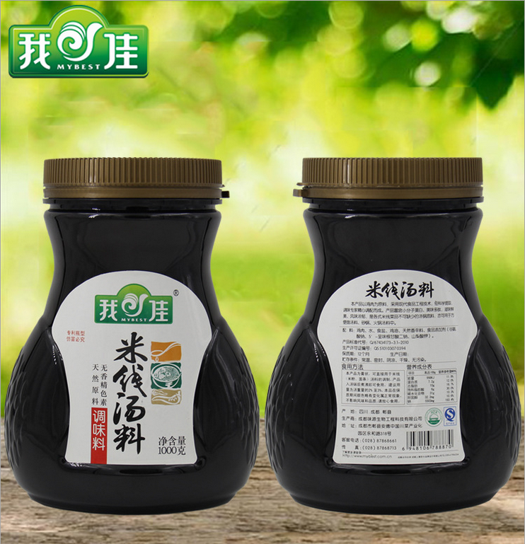 我佳米线汤料调料砂锅过桥米线专用调味品1000g瓶装汤料米粉粉丝