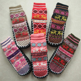 正品[毛线地板袜套]毛线地板袜套编织图评测 毛