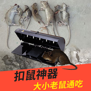 老鼠笼家用老鼠夹灭鼠捕鼠神器自动扣老鼠笼子药抓杀扑连续扣鼠机