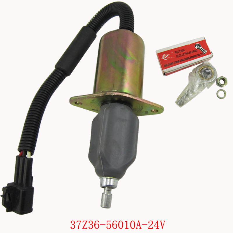 柴油发电机组发动机停机断油电磁阀铁37z36-56010a-12v/24v熄火器