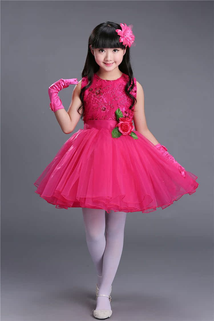 儿童舞蹈服装秋冬加绒芭蕾舞裙女童练功服长袖幼儿考级公主演出服
