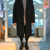 Beaster 16FW 铁环羊毛呢子落肩大衣oversize男女款冬装潮物外套