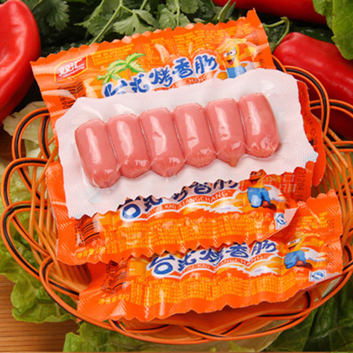 双汇原味台式烤香肠48g*60包火腿肠烧烤肠休闲零食整箱批发包邮