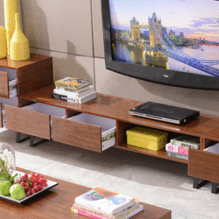 创意客厅电视柜简约现代组装木质电视机柜茶几组合小户型家具柜子