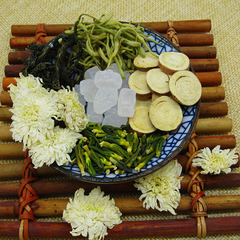 清心茶清热去火茶胃火明目去肝火清热降火茶菊花金银花莲子心