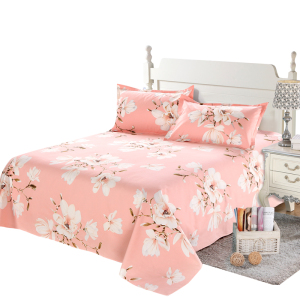 赠送枕套 纯棉老粗布床单