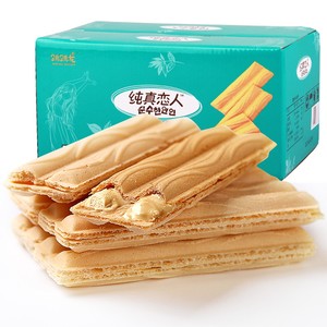 跳跳龙纯真恋人夹心饼干500g