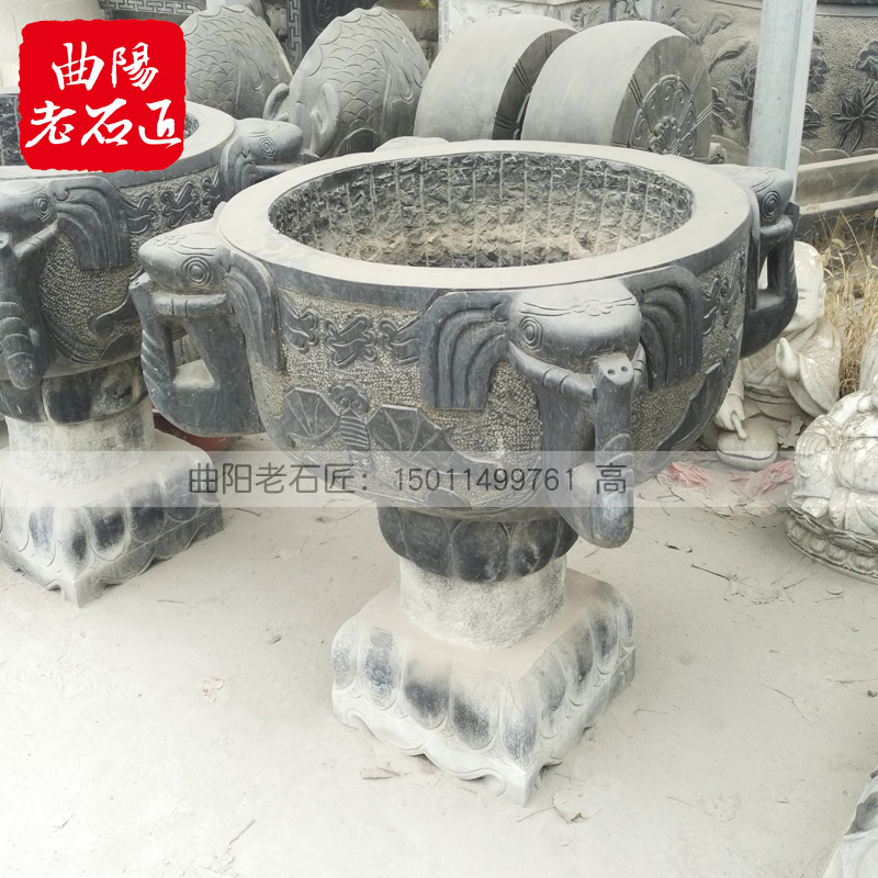 石雕喷水天鹅 黄锈石汉白玉天鹅 水池喷水摆件 厂家定做加工热卖