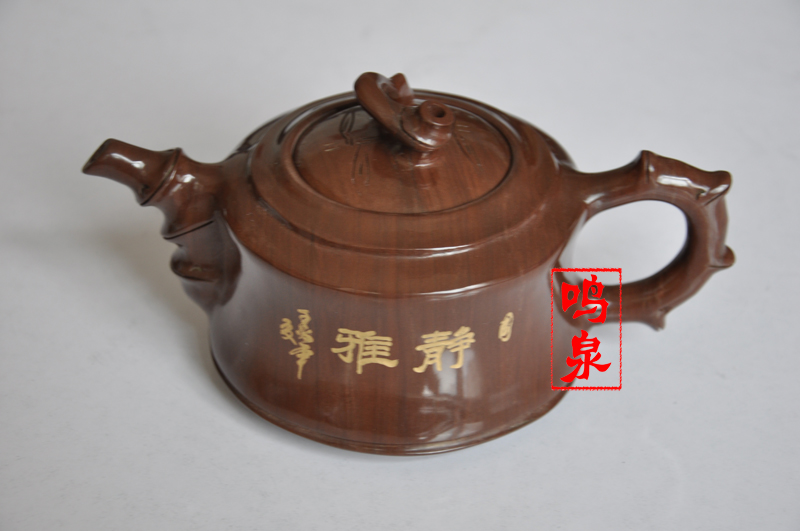 高档木鱼石茶壶系列，山东鸣泉正宗木鱼石茶具，茶壶套装杯
