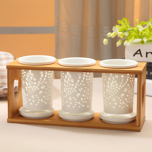 镂空陶瓷筷子收纳盒沥水盒