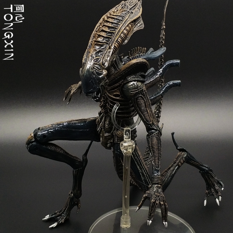 异形狗大战铁血战士xenomorph 契约可动手办电影版模型11波 neca