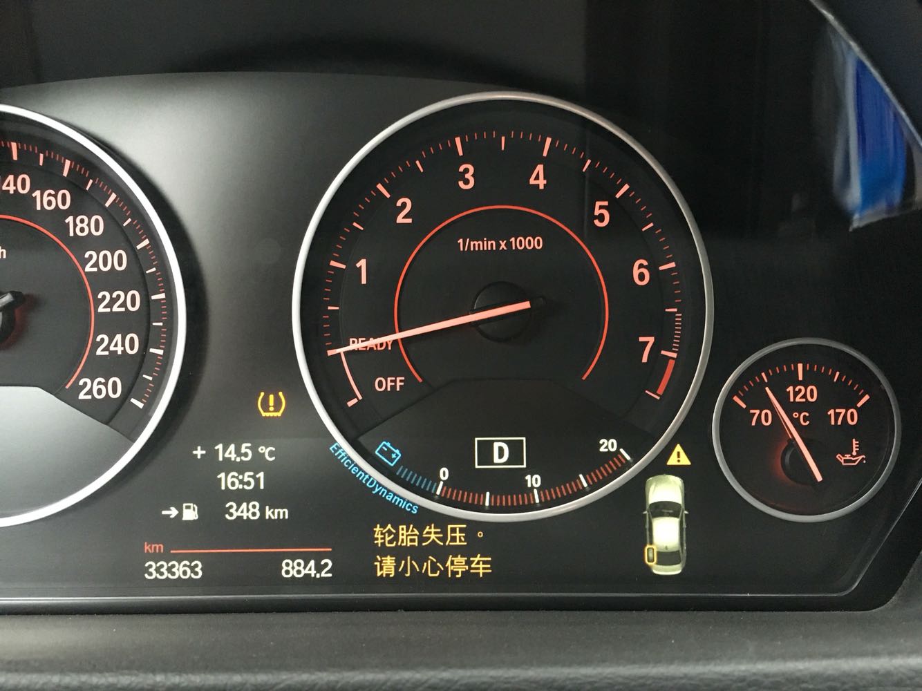 宝马3/4/5/5gt/6/7系x3x4rdc胎压实时监测系统内置无线原车屏显示
