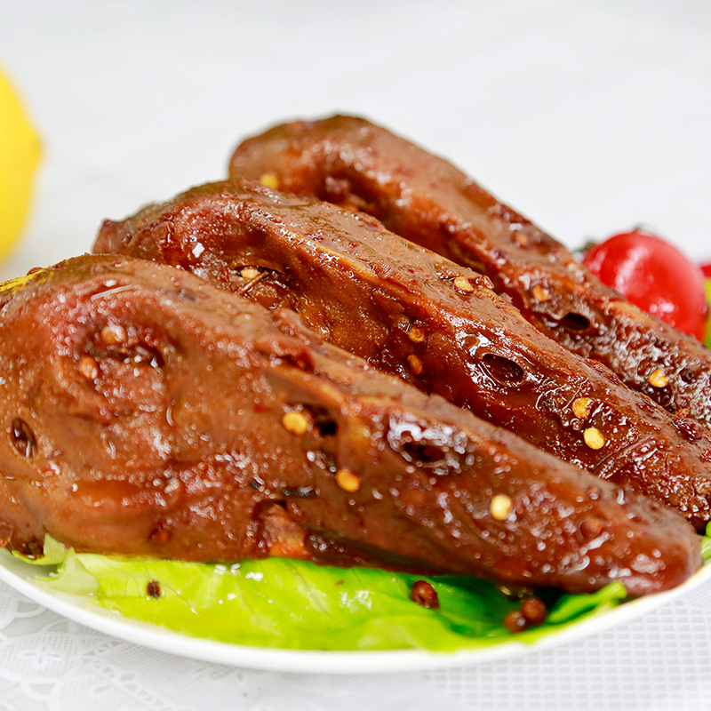 【周黑鸭品店_锁鲜】气调盒装卤鸭头280g2盒 武汉特产零食