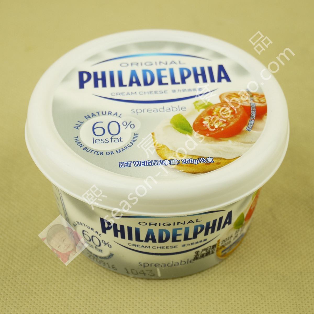 philadelphia cream cheese 卡夫菲力涂抹奶油奶酪 奶油芝士250g