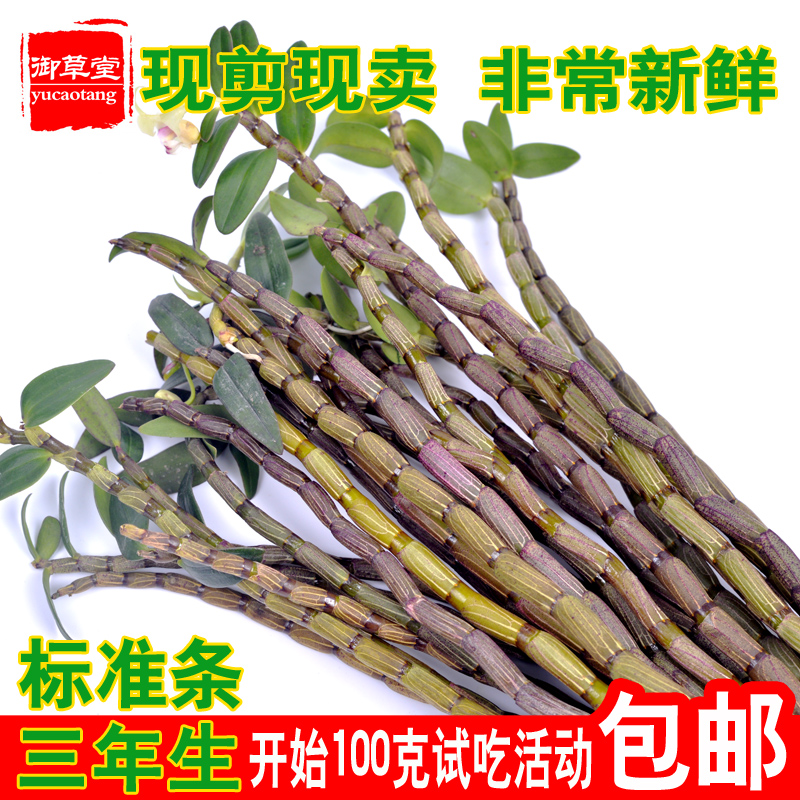 试吃每人限购2件 霍山铁皮石斛鲜条三年生石斛林下铁皮石斛枫斗