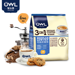 猫头鹰三合一速溶咖啡2000克100条装