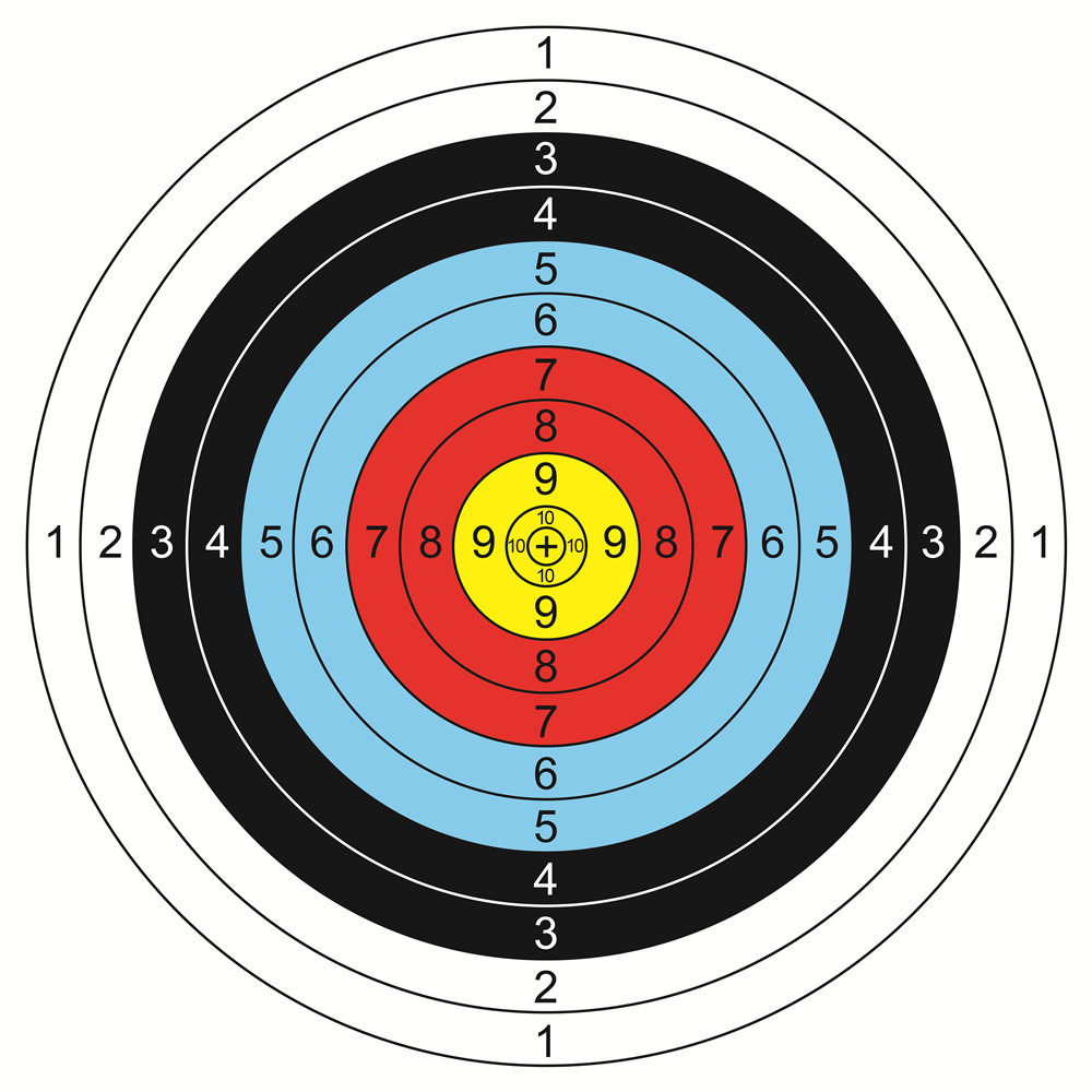 弓箭靶纸靶图射箭配件40x40复合反曲弓eva靶子草靶比赛练习靶架纸