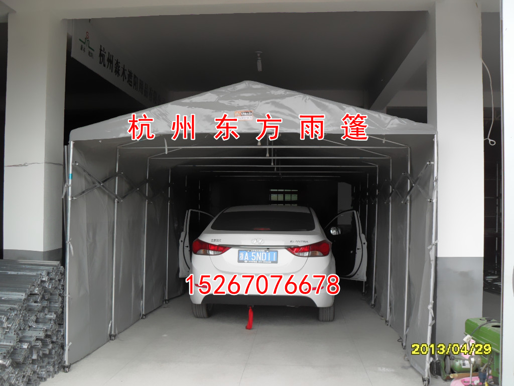 特价包邮推拉式移动车库 车棚 车篷车篷遮阳遮雨带轮子的车蓬