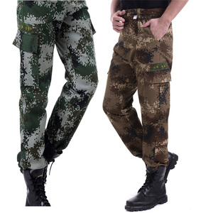 男士工地迷彩裤多口袋帆布长裤特种兵工装裤耐磨劳动裤大码休闲裤_Q友网