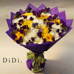 祭奠花束白菊扫墓花束清明节追悼哀思菊花北京鲜花同城速递