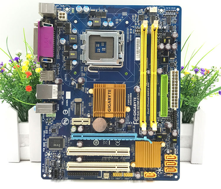 技嘉g31m-es2c,技嘉g31m es2c主板图解 技嘉g31主板ga-g31m-es2c 775针ddr2秒华硕p5kpl-am p31 p43 g41